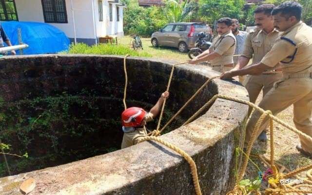 ಬಾವಿಗೆ ಬಿದ್ದ ಆಡಿನ ರಕ್ಷಣೆ.