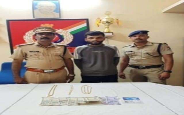 ಬೆಲೆಬಾಳುವ ವಸ್ತುಗಳು ಇದ್ದ ಬ್ಯಾಗ್ ಅನ್ನು ಕಳವು ಮಾಡಿದ ಕಳ್ಳನ ಬಂಧನ.