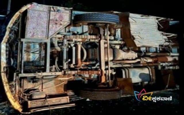 ಮದುವೆ ದಿಬ್ಬಣದ ಟೆಂಪೊ ಪಲ್ಟಿ.