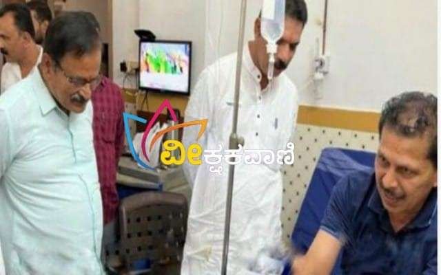 ಸಂಜೀವ ಮಠಂದೂರು ಅವರ ಆರೋಗ್ಯ ವಿಚಾರಿಸಿದ ಸಂಸದ ನಳಿನ್ ಕುಮಾರ್.