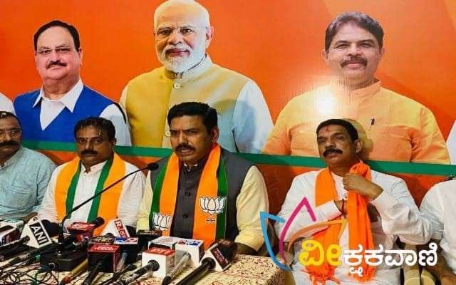 ಬಿಜೆಪಿ ಕಚೇರಿಯ ಸುದ್ಧಿಗೋಷ್ಠಿಯಲ್ಲಿ ಪಾಲ್ಗೊಂಡು ಮಾತನಾಡಿದ ಬಿ.ವೈ ವಿಜಯೇಂದ್ರ.