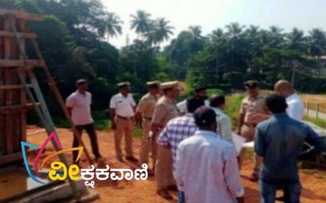 ಜಿಲ್ಲಾ ಪೋಲೀಸ್ ವರಿಷ್ಠಾಧಿಕಾರಿ ಸಿ.ಬಿ.ರಿಷ್ಯಂತ್ ಅವರು ಬಂಟ್ವಾಳ ಸಂಚಾರ ಠಾಣೆಯ ಕಾಮಗಾರಿಯನ್ನು ವೀಕ್ಷಿಸಿದರು.