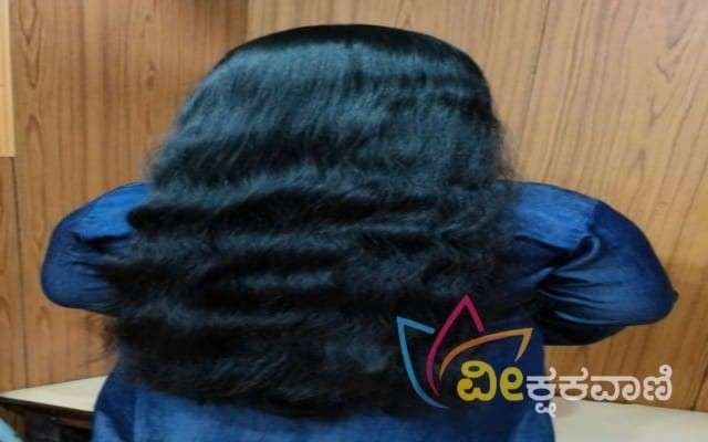 9 ವರ್ಷದ ಬಾಲಕಿ ಹರ್ಷಿಕಾಳ ಕೇಶರಾಶಿ