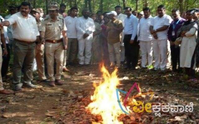 ಕುಕ್ಕೆ ಸುಬ್ರಹ್ಮಣ್ಯದ ಕಾಡ್ಗಿಚ್ಚು ನಂದಿಸುವ ಅಣಕು ಕಾರ್ಯಾಚರಣೆ