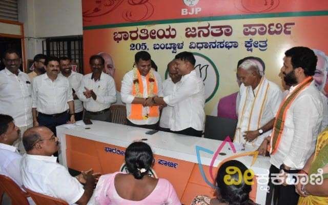 ಬಿಜೆಪಿ ಅಭ್ಯರ್ಥಿ ಕ್ಯಾಪ್ಟನ್ ಬ್ರಿಜೇಶ್ ಚೌಟರವರು ಬಿಜೆಪಿ ಕಚೇರಿಗೆ ಭೇಟಿ